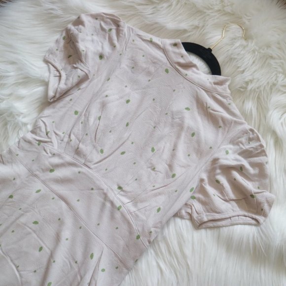 NWT Free People Ivory Abbie Print Boho Fit and Flare Mini Dress Size 4 - Picture 6 of 9